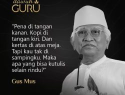 Quote Gus Mus tentang Pena Kopi dan Rindu