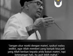 Nasihat Prof Quraish Shihab tentang Bersyukur Setiap Keadaan
