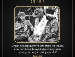 Nasihat Cak Nun tentang Diamnya Seseorang