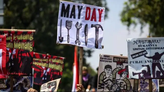 Ilustrasi peringatan hari buruh nasional 1 mei 2025 | Sumber gambar umsu.ac.id
