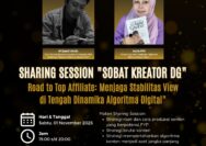 Sobat Kreator Dawuh Guru Gelar Sharing Session “Road to Top Affiliate”