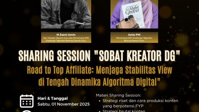 Sobat Kreator Dawuh Guru Gelar Sharing Session “Road to Top Affiliate”