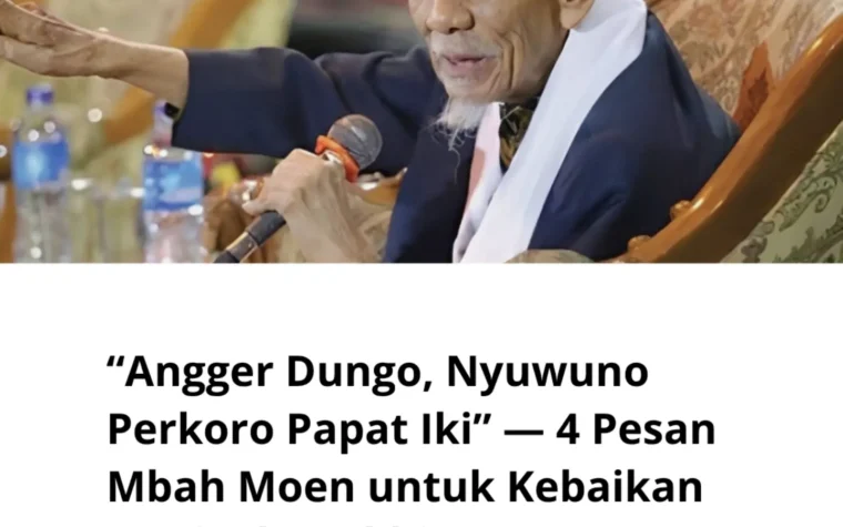 Teks nasihat dan dawuh Mbah Moen tentang doa