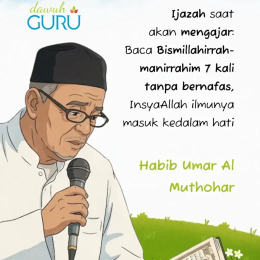 Ilustrasi aktivitas mengajar dan penyampaian ilmu oleh pendidik