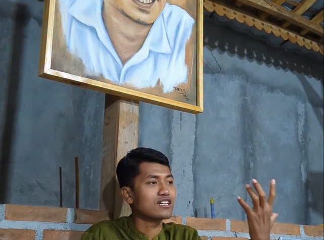 Suasana diskusi reflektif mengenai pemikiran tokoh bersama rekan-rekan Pesantren Vokasi.