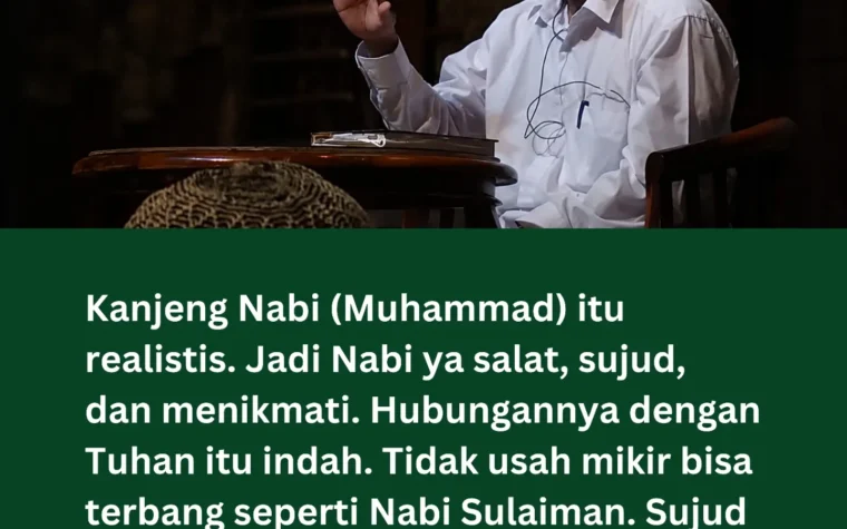 Ilustrasi pengajian Gus Baha