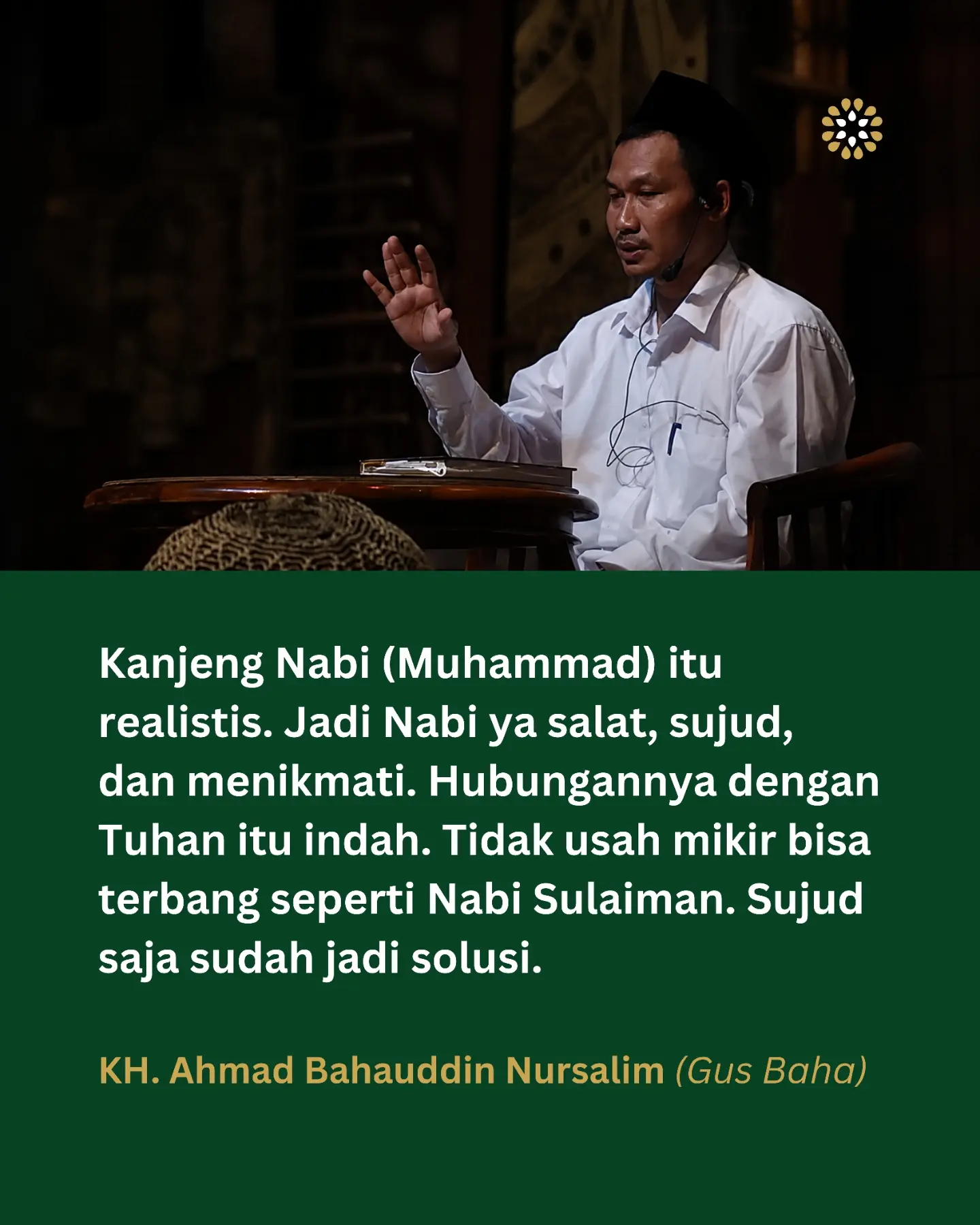 Ilustrasi pengajian Gus Baha
