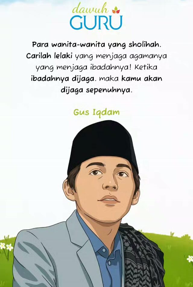 Ilustrasi kutipan nasihat Gus Iqdam tentang pentingnya memilih lelaki yang menjaga ibadah untuk kebahagiaan pernikahan