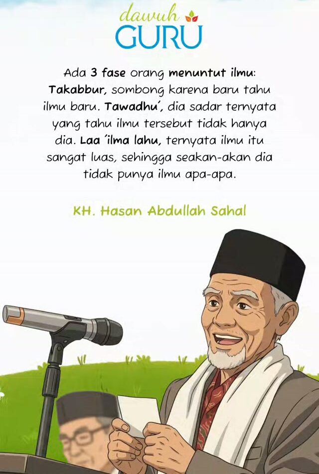 Ilustrasi perjalanan menuntut ilmu dan kerendahan hati