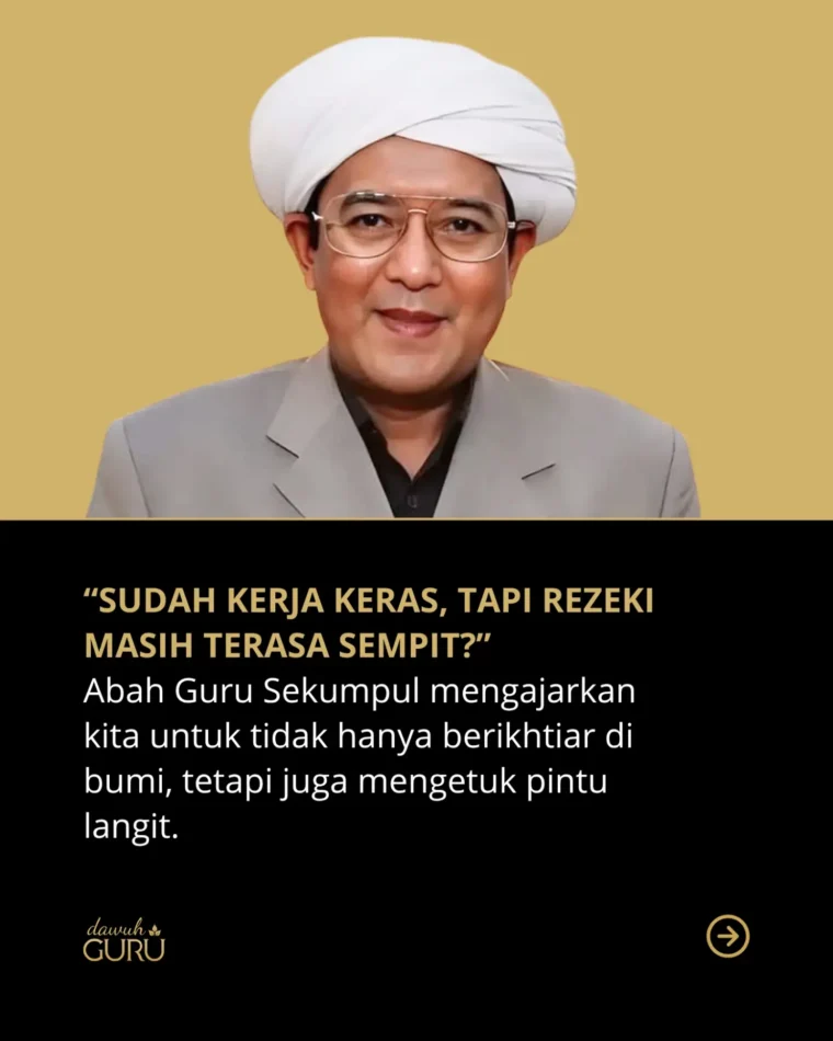Buku nasihat keagamaan tentang ikhtiar, doa, dan tawakal dalam mencari rezeki yang berkah.