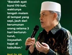 Amalan Ayat Kursi Prof Dr KH Abdul Ghofur Sunan Drajat