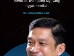 Pandangan Bijak Dr. Fahruddin Faiz tentang Pernikahan