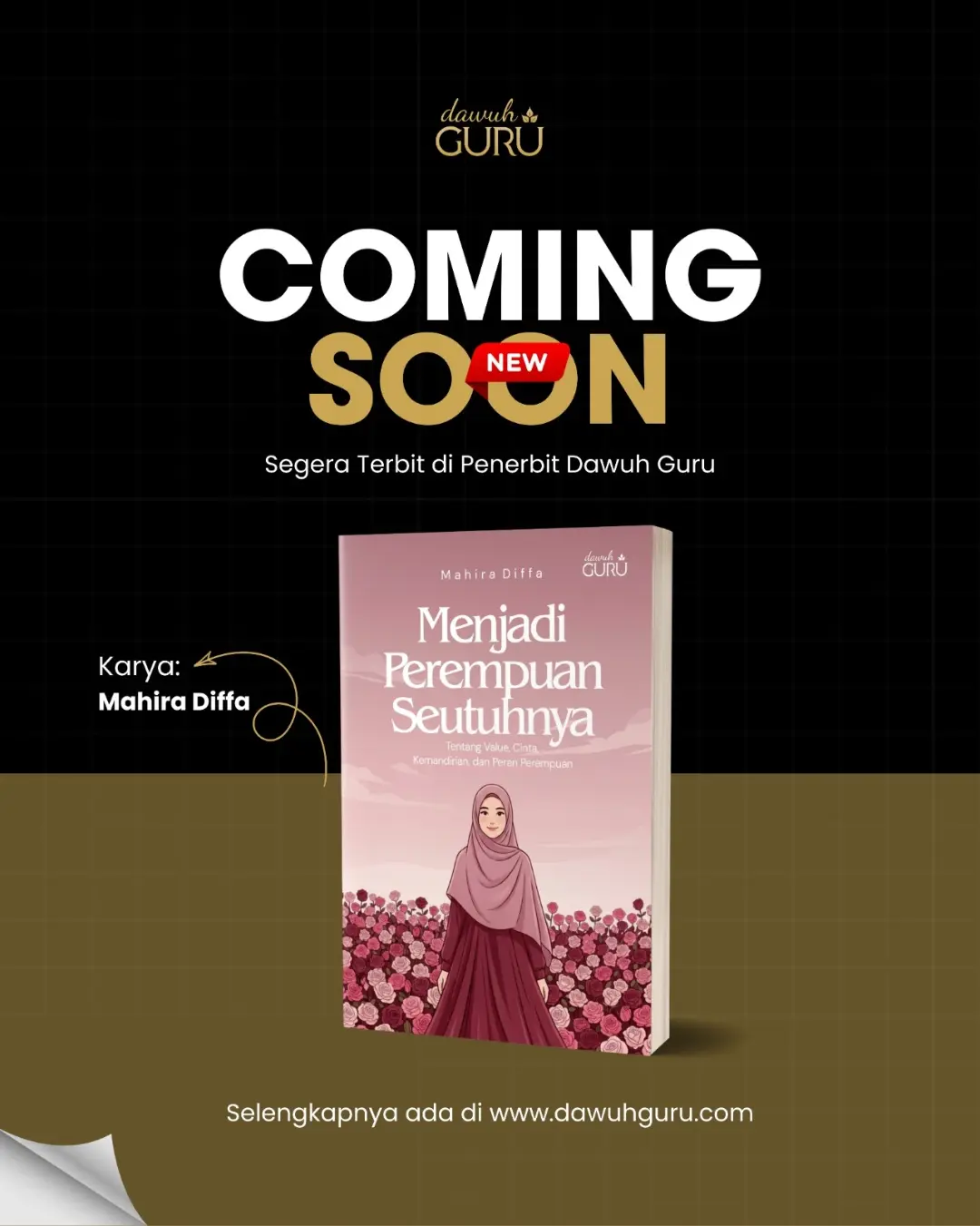 Sampul buku Menjadi Perempuan Seutuhnya karya Mahira Diffa terbitan Penerbit Dawuh Guru