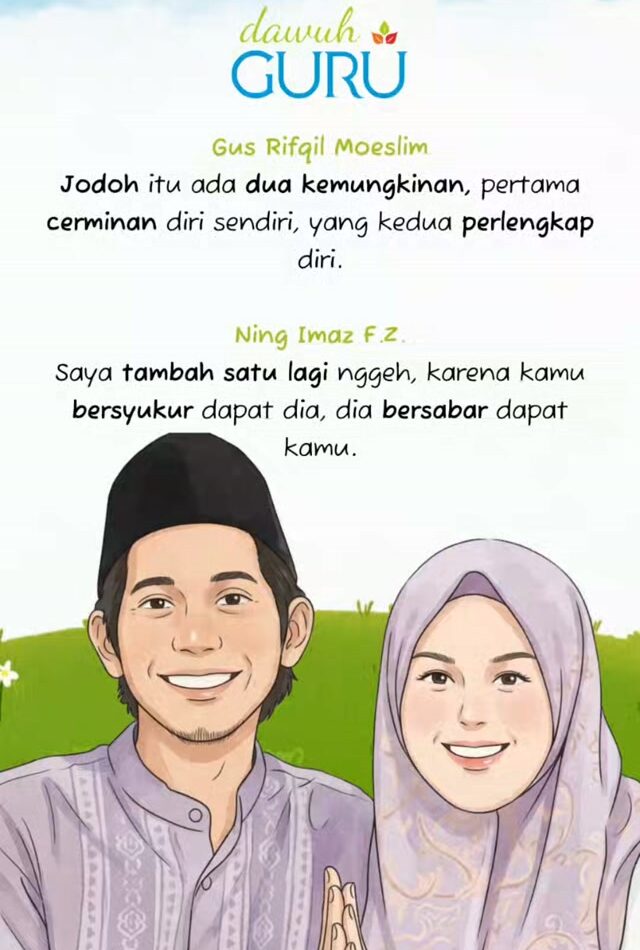 Ilustrasi konsep hakikat jodoh dalam pernikahan yang penuh kesabaran dan rasa syukur