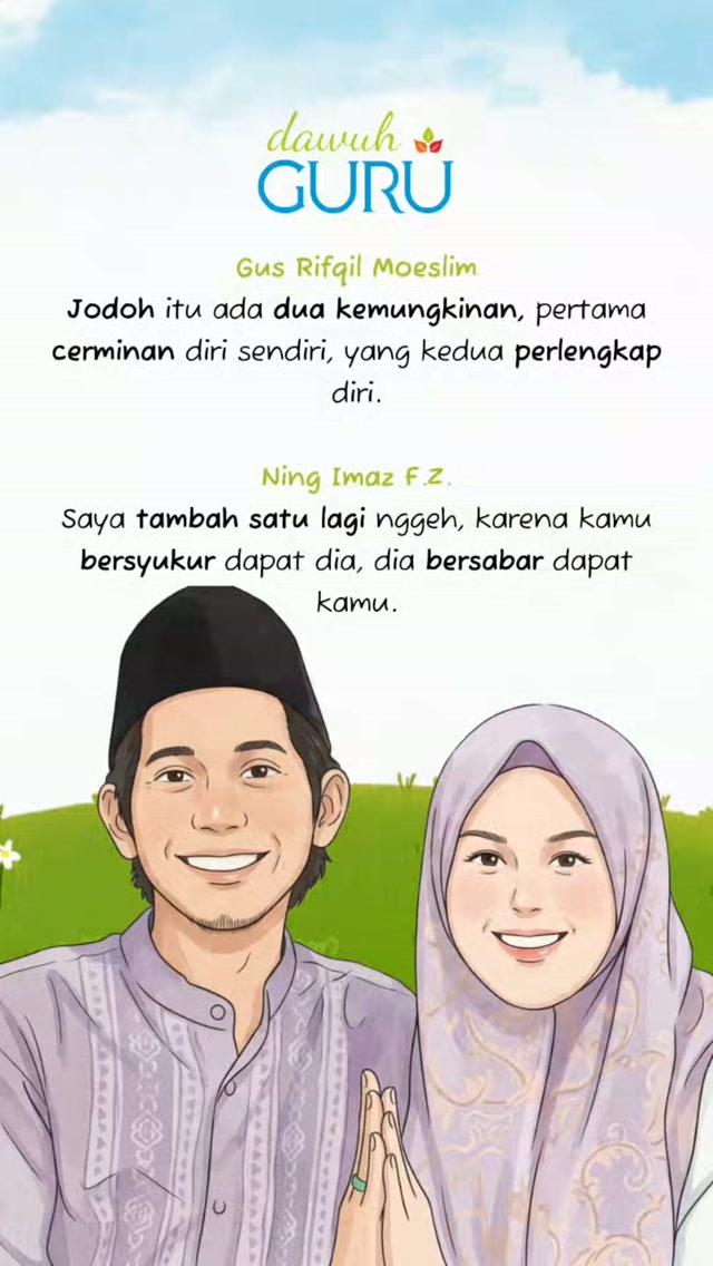 Ilustrasi konsep hakikat jodoh dalam pernikahan yang penuh kesabaran dan rasa syukur