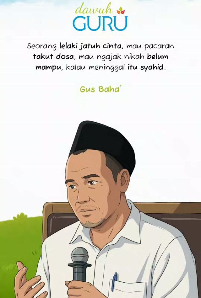 Ilustrasi pemuda Muslim yang sedang merenung memikirkan pernikahan dan menjaga diri dari dosa