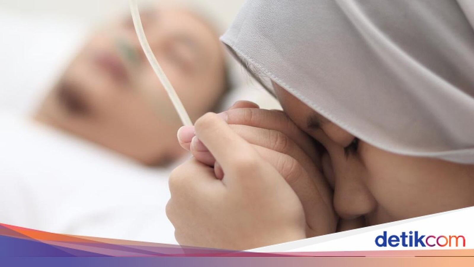 Ilustrasi orang mendoakan kerabat yang sedang sakit