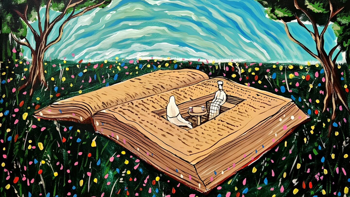 Ilustrasi refleksi diri mengenai peran manusia sebagai tokoh utama dalam perjalanan hidupnya sendiri.